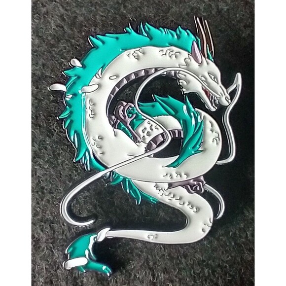 Spirited Away Anime Haku Dragon Studio Ghibli Enamel Pin Jacket Purse Backpack - Picture 1 of 7